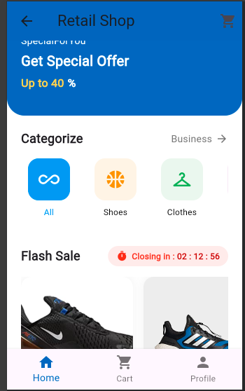 E-commerce Mobile App